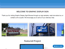 Tablet Screenshot of graphicdisplaysign.com